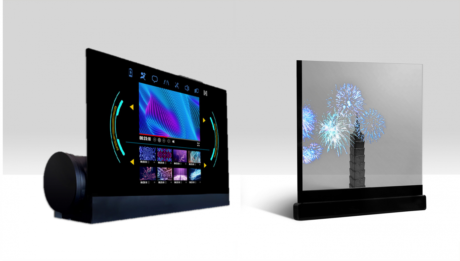 可卷式、折迭性、高透明